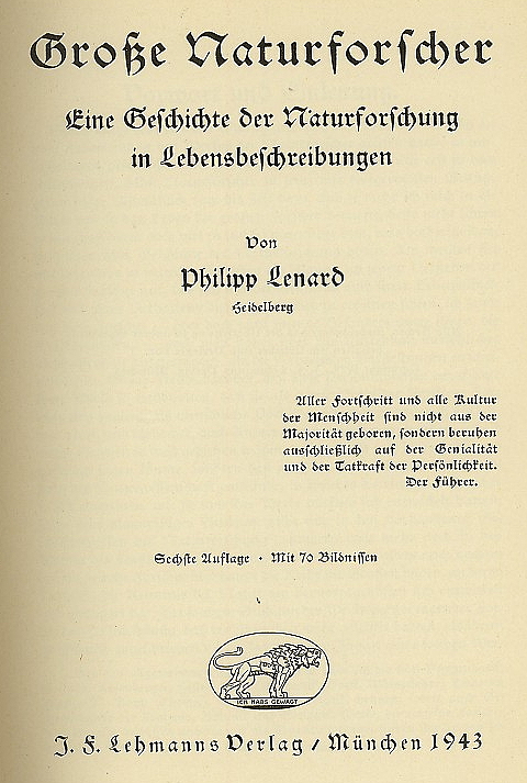 Philipp Lenard Nazi